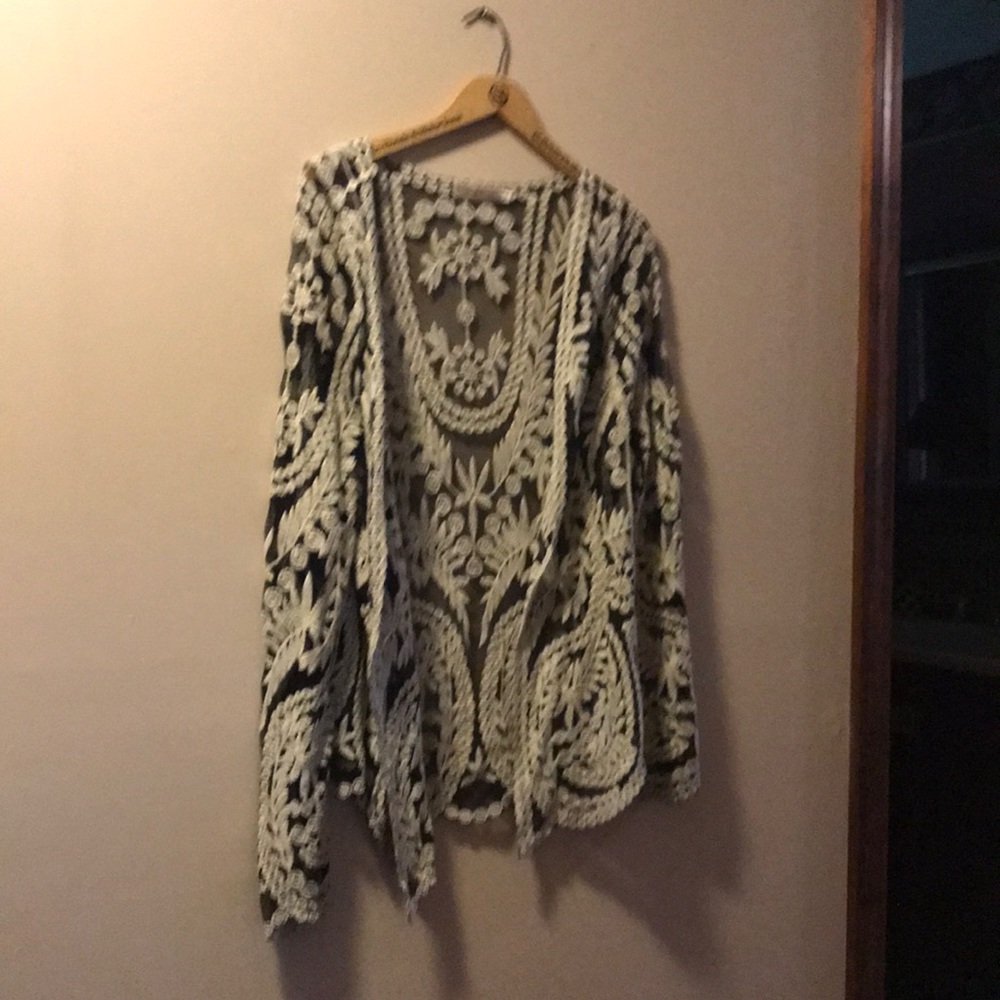 Embroidered light weight jacket